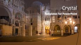  Presentation with amazing - Beautiful presentation featuring amazing-architecture-of-the-doges backdrop and a tawny brown colored foreground