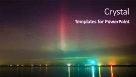  Presentation with aurora - Slide deck with amazing-aurora-over-the-baltic background and a tawny brown colored foreground