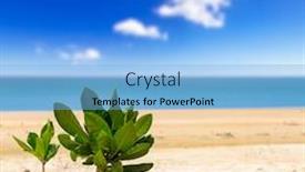  Presentation with thailand - Beautiful presentation design featuring amazing-beach-of-koh-kho backdrop and a light blue colored foreground