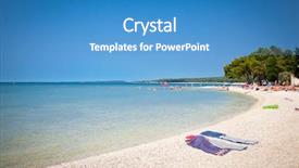  Presentation with clear water - Beautiful PPT theme featuring fun knight - 3d illustration backdrop and a white colored foreground