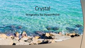  Presentation with rough - Cool new presentation theme with amazing beautiful blue ocean backdrop and a light blue colored foreground