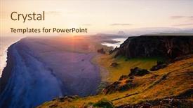  Presentation with lava - Audience pleasing presentation design consisting of amazing black sand of lava in the beach on small peninsula popular tourist attraction unusual and gorgeous scene location place sudurland cape dyrholaey coast of iceland europe beauty world backdrop and a lemonade colored foreground