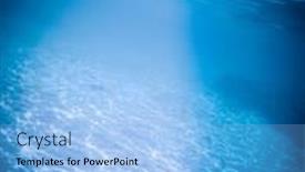  Presentation with banner blue - Slide set consisting of amazing-blue-underwater-world-banner background and a light blue colored foreground