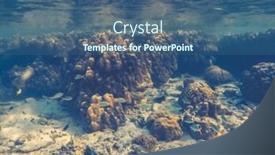  Presentation with banner blue - Colorful slide set enhanced with amazing-blue-underwater-world-banner backdrop and a ocean colored foreground