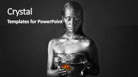  Presentation with amazing - Theme featuring amazing bodyart as pisces background and a dark gray colored foreground