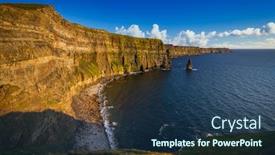  Presentation with ireland - Cool new theme with amazing-cliffs-of-moher backdrop and a ocean colored foreground