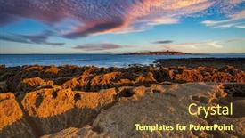  Presentation with amazing - Presentation design featuring amazing-coastline-in-doolin background and a tawny brown colored foreground