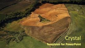  Presentation with rural road - Slide deck with amazing-colorful-sunset-in-tuscany background and a tawny brown colored foreground