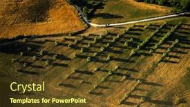  Presentation with tuscany - Colorful PPT theme enhanced with amazing-colorful-sunset-in-tuscany backdrop and a tawny brown colored foreground