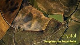  Presentation with rural road - Presentation featuring amazing-colorful-sunset-in-tuscany background and a tawny brown colored foreground