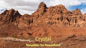  Presentation with shape - Cool new PPT theme with amazing-colors-and-shape backdrop and a tawny brown colored foreground