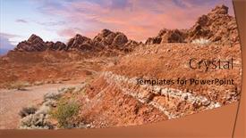  Presentation with shape - Presentation theme with amazing-colors-and-shape background and a red colored foreground