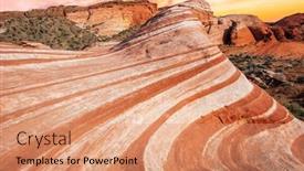  Presentation with nevada - Slide set featuring amazing-colors-and-shape background and a coral colored foreground