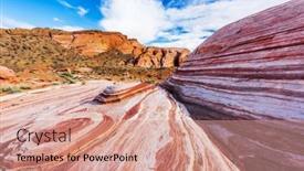  Presentation with amazing - Audience pleasing presentation theme consisting of amazing-colors-and-shape backdrop and a coral colored foreground