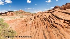  Presentation with nevada - Slide deck enhanced with amazing-colors-and-shape background and a coral colored foreground