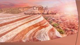  Presentation with nevada - Presentation theme featuring amazing-colors-and-shape background and a coral colored foreground