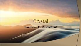  Presentation with morning sunrise - Slide set consisting of amazing-flowing-morning-fog background and a coral colored foreground