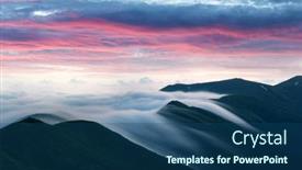  Presentation with morning sunrise - Colorful presentation enhanced with amazing-flowing-morning-fog backdrop and a ocean colored foreground