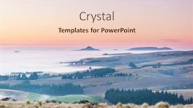  Presentation with beautiful landscapes - Slide deck consisting of amazing-foggy-rural-landscapes background and a lemonade colored foreground