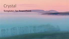  Presentation with beautiful landscapes - PPT layouts having amazing-foggy-rural-landscapes background and a lemonade colored foreground