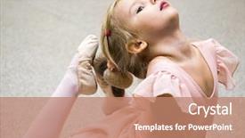  Presentation with trains - Slide deck consisting of amazing grace - girl trains stretching exercises background and a coral colored foreground