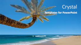  Presentation with lava - Slide set featuring amazing-hawaiian-beach-wave background and a teal colored foreground