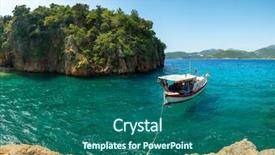  Presentation with black women alone - Beautiful presentation featuring amazing lagoon with alone boat backdrop and a ocean colored foreground