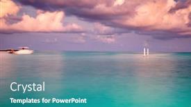 Presentation with turquoise - Presentation with amazing-landscape-with-turquoise-sea background and a teal colored foreground