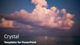  Presentation with turquoise - Presentation design consisting of amazing-landscape-with-turquoise-sea background and a wine colored foreground