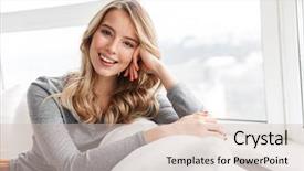  Presentation with home security camera - Beautiful theme featuring amazing love - image of cute pretty woman backdrop and a soft green colored foreground