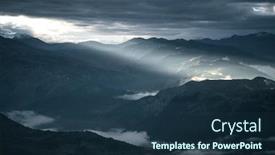  Presentation with amazing - PPT theme with amazing-morning-view background and a tawny brown colored foreground