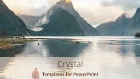  Presentation with new zealand - PPT theme enhanced with amazing-natural-landscapes-in-milford background and a lemonade colored foreground