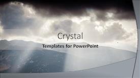  Presentation with amazing - PPT theme featuring amazing-panorama-of-heavenly-lights background and a lemonade colored foreground