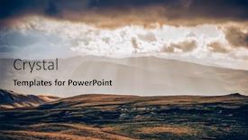  Presentation with amazing - Theme having amazing-panorama-of-heavenly-lights background and a light gray colored foreground