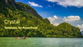  Presentation with amazing - Amazing PPT theme having amazing-phang-nga-bay backdrop and a tawny brown colored foreground