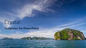  Presentation with amazing - Audience pleasing PPT layouts consisting of amazing-phang-nga-bay backdrop and a teal colored foreground