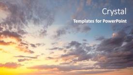  Presentation with amazing - Presentation theme with amazing-real-sky-vibrant-colors and a seafoam green colored foreground