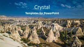  Presentation with rocks - Presentation theme consisting of amazing-rocks-in-love-valley background and a ocean colored foreground