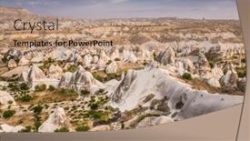  Presentation with cappadocia - Presentation consisting of amazing-rocks-in-zelve-cappadocia background and a coral colored foreground