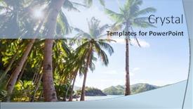  Presentation with philippines - Presentation theme with amazing-scenic-view-of-sea background and a light blue colored foreground