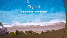  Presentation with water color - Slides featuring amazing-sea-water-color background and a teal colored foreground