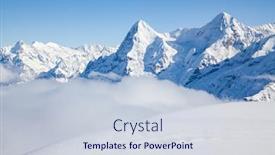  Presentation with amazing - Presentation theme enhanced with amazing-snow-covered-peaks background and a lemonade colored foreground