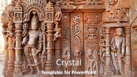  Presentation with udaipur - Amazing presentation theme having amazing-stone-carvings-in-indian backdrop and a violet colored foreground
