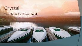  Presentation with alps - PPT theme featuring amazing sunny summer day on the hintersee lake in austrian alps europe landscape photography background and a lemonade colored foreground