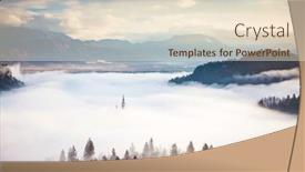  Presentation with amazing - Slide deck consisting of amazing-sunrise-at-lake-bled and a lemonade colored foreground