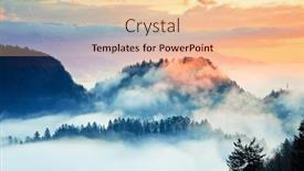  Presentation with amazing - Slide set enhanced with amazing-sunrise-at-lake-bled and a lemonade colored foreground