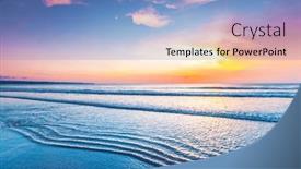  Presentation with bali - Slide set enhanced with amazing-sunset-from-bali-double background and a light blue colored foreground