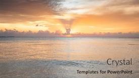  Presentation with tropical beach sunset - 