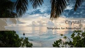  Presentation with island sunset - 