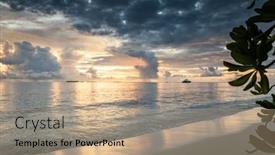  Presentation with island sunset - 
